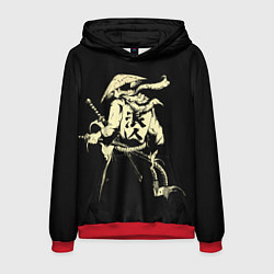 Толстовка-худи мужская Ниндзя-воин, цвет: 3D-красный