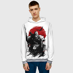 Толстовка-худи мужская Бог викингов следит за тобой, цвет: 3D-меланж — фото 2