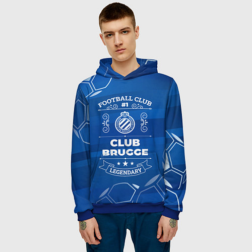 Мужская толстовка Club Brugge FC 1 / 3D-Синий – фото 3