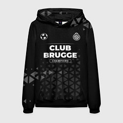 Толстовка-худи мужская Club Brugge Форма Champions, цвет: 3D-черный