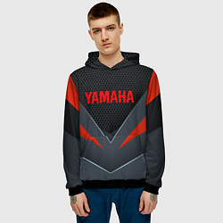 Толстовка-худи мужская YAMAHA ТЕХНОЛОГИЧЕСКАЯ БРОНЯ, цвет: 3D-черный — фото 2