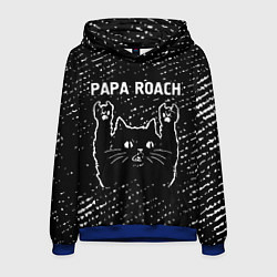 Толстовка-худи мужская Papa Roach Rock Cat, цвет: 3D-синий