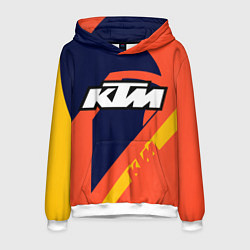 Толстовка-худи мужская KTM VINTAGE SPORTWEAR, цвет: 3D-белый