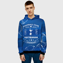 Толстовка-худи мужская Tottenham FC 1, цвет: 3D-черный — фото 2