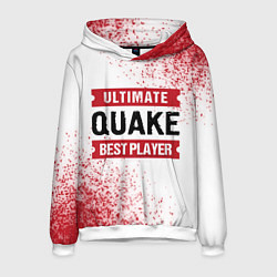 Толстовка-худи мужская Quake Ultimate, цвет: 3D-белый