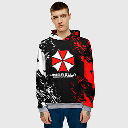 Толстовка-худи мужская Umbrella Corporation Resident Evil, цвет: 3D-меланж — фото 2