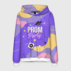 Толстовка-худи мужская Prom party, цвет: 3D-белый
