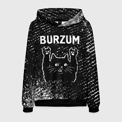 Толстовка-худи мужская Burzum Rock Cat, цвет: 3D-черный