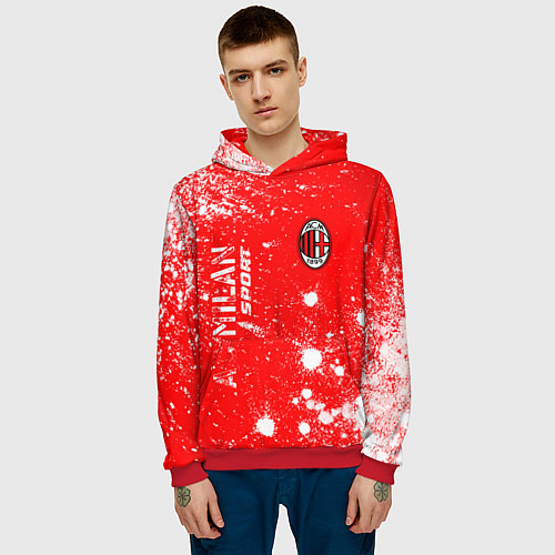 Мужская толстовка AC MILAN AC Milan Sport Арт / 3D-Красный – фото 3