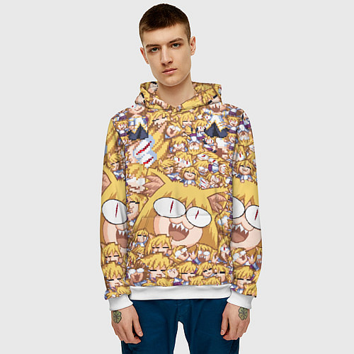 Мужская толстовка Neco-Arc / 3D-Белый – фото 3