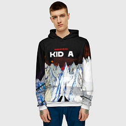 Толстовка-худи мужская Kid A - Radiohead, цвет: 3D-белый — фото 2