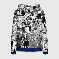 Толстовка-худи мужская Дорохэдоро pattern, цвет: 3D-синий