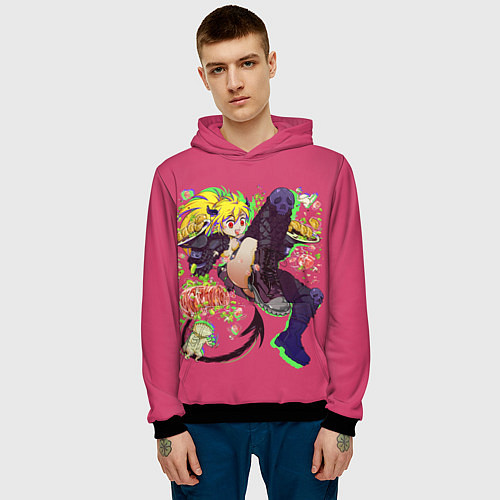 Мужская толстовка Красотка Никайдо / 3D-Черный – фото 3