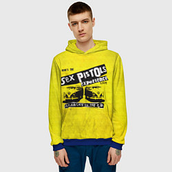 Толстовка-худи мужская Sex Pistols experience LIVE, цвет: 3D-синий — фото 2