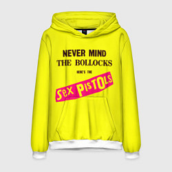 Толстовка-худи мужская Never Mind the Bollocks, Heres the Sex Pistols, цвет: 3D-белый