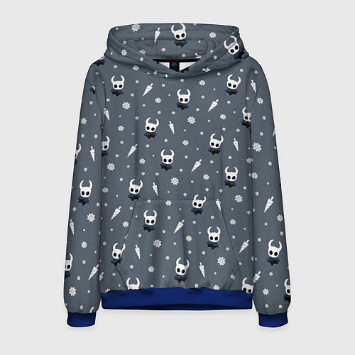 Мужская толстовка Рыцарь, Гео, Гвоздь Hollow Knight / 3D-Синий – фото 1