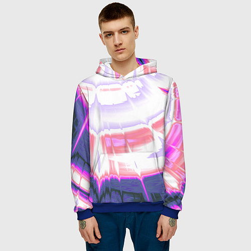 Мужская толстовка Тай-дай Абстракция Tie-Dye / 3D-Синий – фото 3