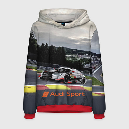 Мужская толстовка Audi Sport Racing team Ауди Спорт Гоночная команда / 3D-Красный – фото 1