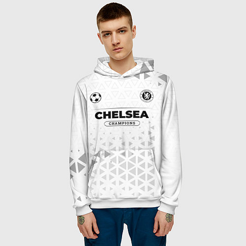 Мужская толстовка Chelsea Champions Униформа / 3D-Белый – фото 3
