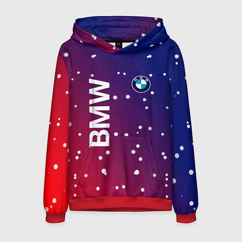 Мужская толстовка Бмв bmw градиент / 3D-Красный – фото 1