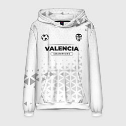 Толстовка-худи мужская Valencia Champions Униформа, цвет: 3D-белый