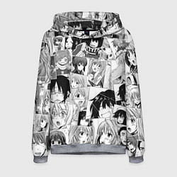 Толстовка-худи мужская Log Horizon pattern, цвет: 3D-меланж