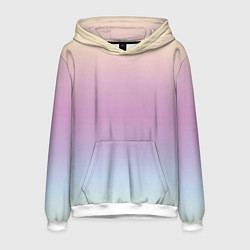 Толстовка-худи мужская Gradient Pastel, цвет: 3D-белый