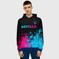Толстовка-худи мужская Sevilla Neon Gradient, цвет: 3D-синий — фото 2