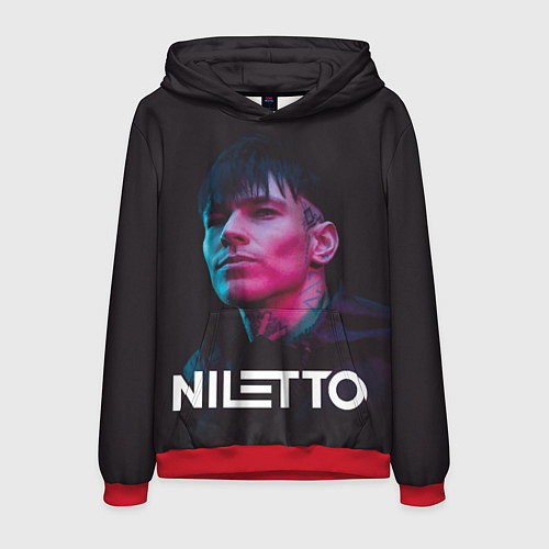 Мужская толстовка Нилетто - портрет / 3D-Красный – фото 1