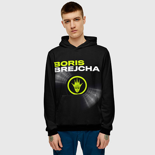Мужская толстовка Boris Brejcha / 3D-Черный – фото 3
