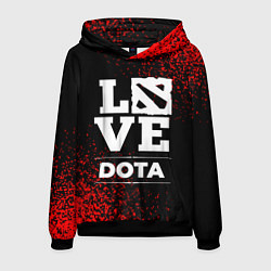 Толстовка-худи мужская Dota Love Классика, цвет: 3D-черный