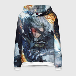 Толстовка-худи мужская Metal Gear Rising: Revengeance, цвет: 3D-белый