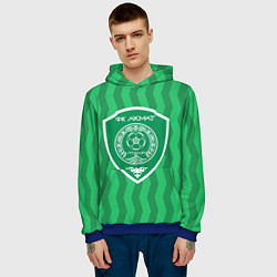 Толстовка-худи мужская ФК АХМАТ - ПОЛОСЫ, цвет: 3D-синий — фото 2