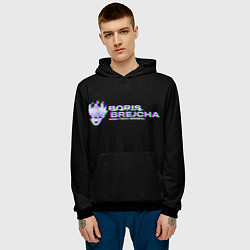 Толстовка-худи мужская Borij Brejcha Glitch, цвет: 3D-черный — фото 2