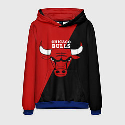Толстовка-худи мужская Chicago Bulls NBA, цвет: 3D-синий