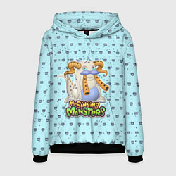 Толстовка-худи мужская My Singing Monsters - Гуджуб, цвет: 3D-черный