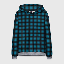 Мужская толстовка Black and blue plaid