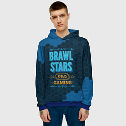 Толстовка-худи мужская Игра Brawl Stars: PRO Gaming, цвет: 3D-синий — фото 2
