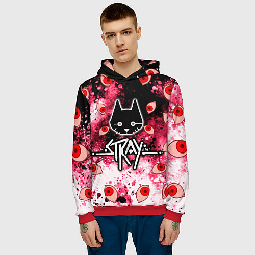 Мужская толстовка STRAY HORROR / 3D-Красный – фото 3