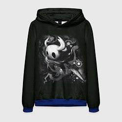 Толстовка-худи мужская Hollow Knight рисунок, цвет: 3D-синий