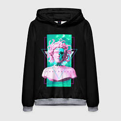Толстовка-худи мужская Бюст Горгоны, цвет: 3D-меланж