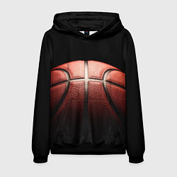 Толстовка-худи мужская Basketball ball, цвет: 3D-черный