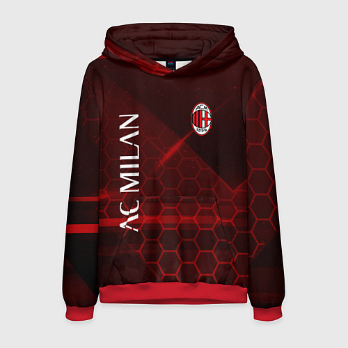 Мужская толстовка Ac milan Соты / 3D-Красный – фото 1