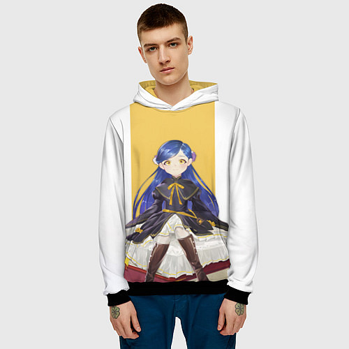 Мужская толстовка Майн на книжке - Власть книжного червя / 3D-Черный – фото 3