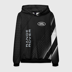 Толстовка-худи мужская Land rover Абстракция, цвет: 3D-черный