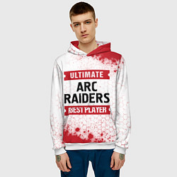 Толстовка-худи мужская ARC Raiders: Best Player Ultimate, цвет: 3D-белый — фото 2