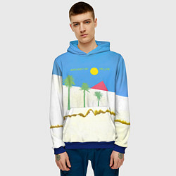 Толстовка-худи мужская Boys Dont Cry - The Cure, цвет: 3D-синий — фото 2