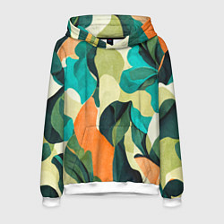 Толстовка-худи мужская Multicoloured camouflage, цвет: 3D-белый