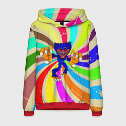 Толстовка-худи мужская Хагги Вагги Huggy Wuggy, цвет: 3D-красный