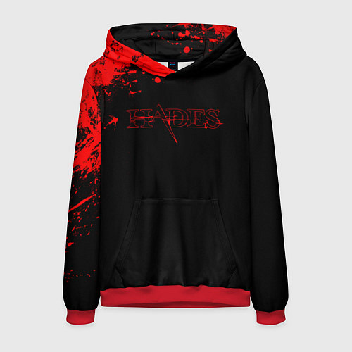 Мужская толстовка Hades - краска / 3D-Красный – фото 1